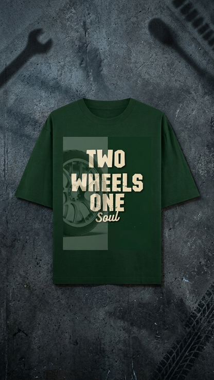 Two Wheels One Soul Oversized T-Shirt