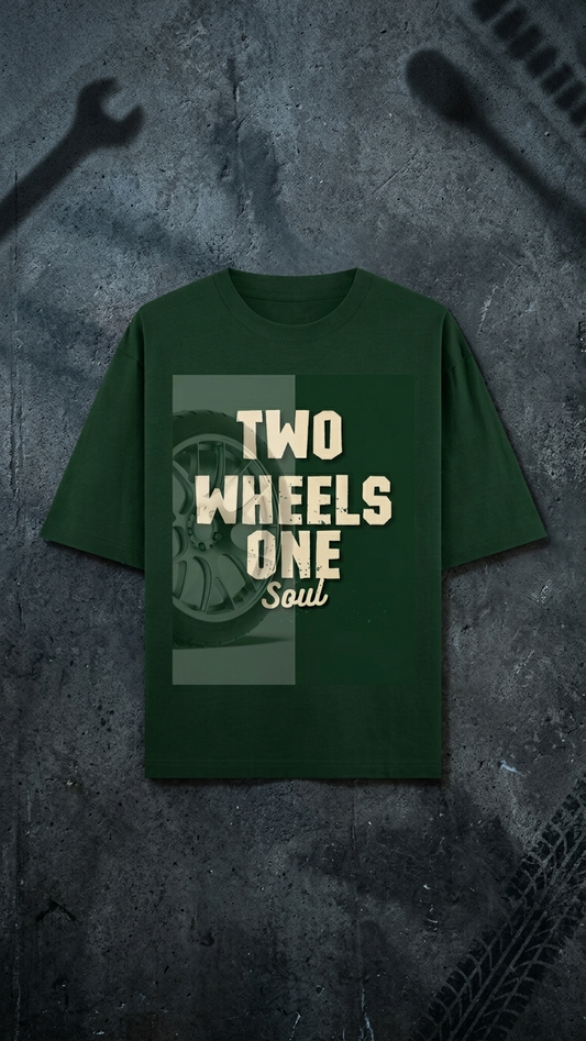 Two Wheels One Soul Oversized T-Shirt
